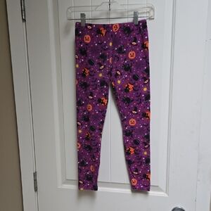 The Children Place Cotton Kids Spooky Purple Kids Leggings Large 10/12